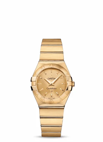 Omega Constellation Quartz 27 Brushed Yellow Gold / Champagne 123.50.27.60.08.001 (12350276008001)